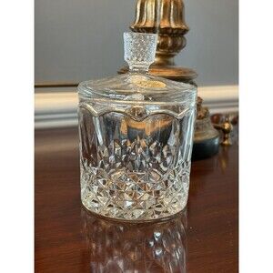 Vintage Cut Lead Crystal Jam Jelly Conserve Jar Honey Pot European Collection
